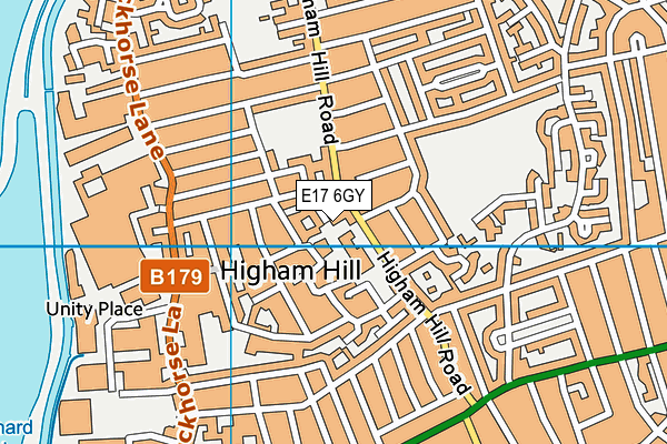 E17 6GY map - OS VectorMap District (Ordnance Survey) E17 6GY map - OS VectorMap District (Ordnance Survey)