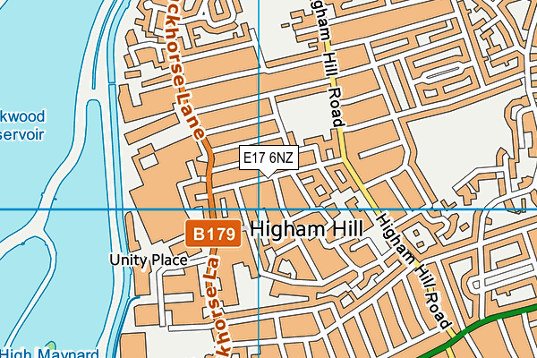 E17 6NZ map - OS VectorMap District (Ordnance Survey) E17 6NZ map - OS VectorMap District (Ordnance Survey)