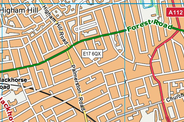 E17 6QX map - OS VectorMap District (Ordnance Survey) E17 6QX map - OS VectorMap District (Ordnance Survey)