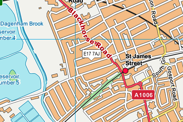 E17 7AJ map - OS VectorMap District (Ordnance Survey) E17 7AJ map - OS VectorMap District (Ordnance Survey)