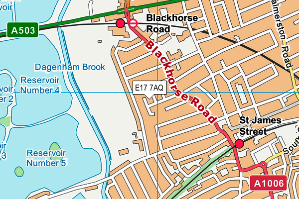 E17 7AQ map - OS VectorMap District (Ordnance Survey) E17 7AQ map - OS VectorMap District (Ordnance Survey)