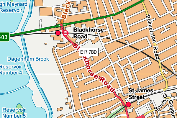 E17 7BD map - OS VectorMap District (Ordnance Survey) E17 7BD map - OS VectorMap District (Ordnance Survey)