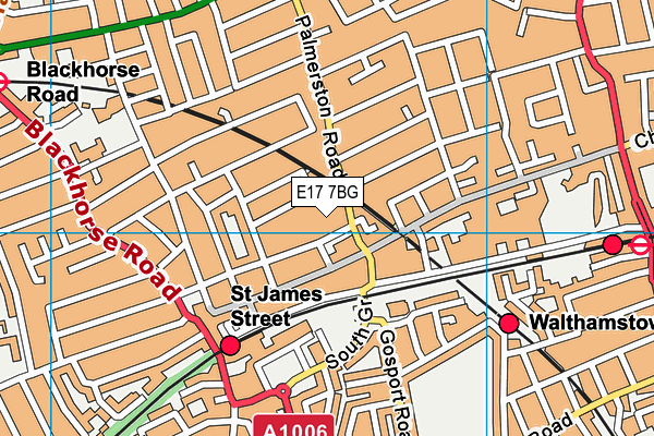 E17 7BG map - OS VectorMap District (Ordnance Survey) E17 7BG map - OS VectorMap District (Ordnance Survey)