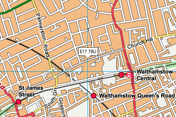 E17 7BU map - OS VectorMap District (Ordnance Survey) E17 7BU map - OS VectorMap District (Ordnance Survey)