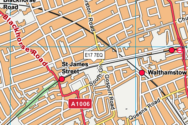 E17 7EQ map - OS VectorMap District (Ordnance Survey) E17 7EQ map - OS VectorMap District (Ordnance Survey)
