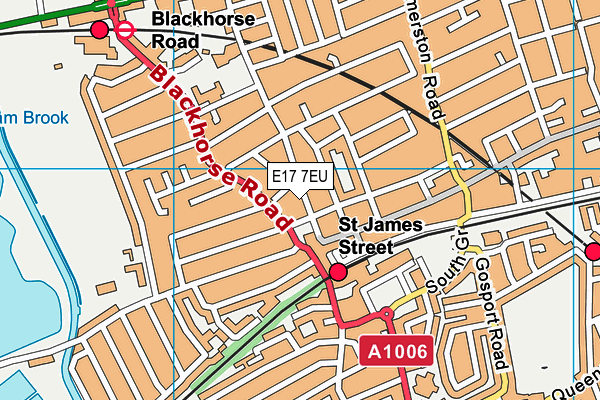 E17 7EU map - OS VectorMap District (Ordnance Survey)