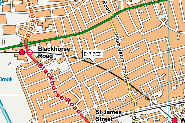 E17 7EZ map - OS VectorMap District (Ordnance Survey) E17 7EZ map - OS VectorMap District (Ordnance Survey)