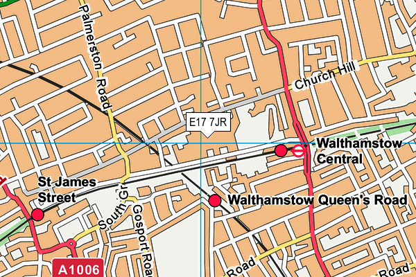 E17 7JR map - OS VectorMap District (Ordnance Survey) E17 7JR map - OS VectorMap District (Ordnance Survey)