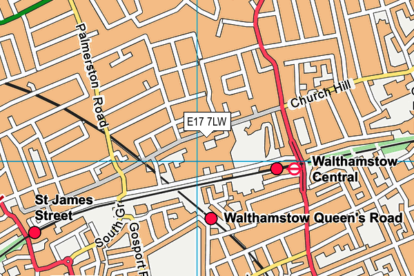 E17 7LW map - OS VectorMap District (Ordnance Survey) E17 7LW map - OS VectorMap District (Ordnance Survey)
