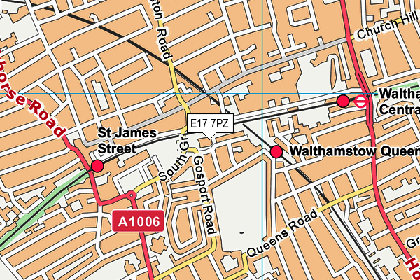 E17 7PZ map - OS VectorMap District (Ordnance Survey) E17 7PZ map - OS VectorMap District (Ordnance Survey)