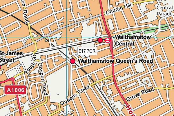 E17 7QR map - OS VectorMap District (Ordnance Survey) E17 7QR map - OS VectorMap District (Ordnance Survey)