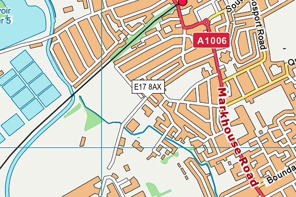 E17 8AX map - OS VectorMap District (Ordnance Survey) E17 8AX map - OS VectorMap District (Ordnance Survey)