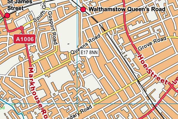 E17 8NN map - OS VectorMap District (Ordnance Survey)