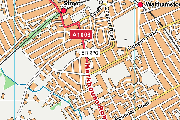 E17 8PQ map - OS VectorMap District (Ordnance Survey) E17 8PQ map - OS VectorMap District (Ordnance Survey)