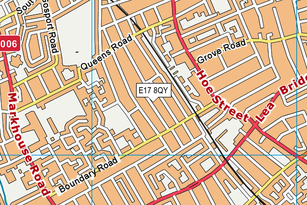 E17 8QY map - OS VectorMap District (Ordnance Survey) E17 8QY map - OS VectorMap District (Ordnance Survey)