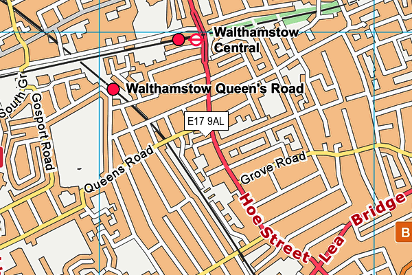 E17 9AL map - OS VectorMap District (Ordnance Survey) E17 9AL map - OS VectorMap District (Ordnance Survey)