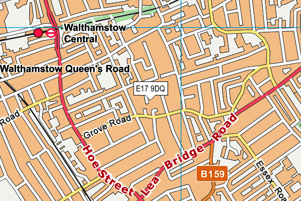 E17 9DQ map - OS VectorMap District (Ordnance Survey) E17 9DQ map - OS VectorMap District (Ordnance Survey)