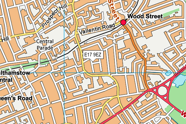 E17 9EZ map - OS VectorMap District (Ordnance Survey) E17 9EZ map - OS VectorMap District (Ordnance Survey)