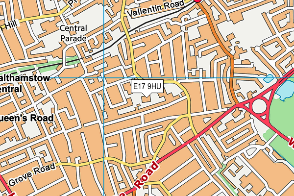 E17 9HU map - OS VectorMap District (Ordnance Survey) E17 9HU map - OS VectorMap District (Ordnance Survey)