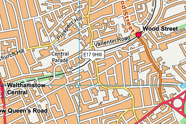 E17 9HW map - OS VectorMap District (Ordnance Survey) E17 9HW map - OS VectorMap District (Ordnance Survey)