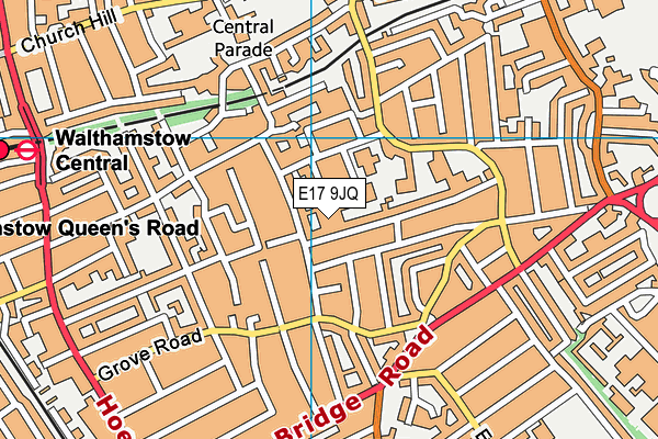 E17 9JQ map - OS VectorMap District (Ordnance Survey) E17 9JQ map - OS VectorMap District (Ordnance Survey)