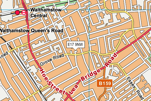 E17 9NW map - OS VectorMap District (Ordnance Survey) E17 9NW map - OS VectorMap District (Ordnance Survey)