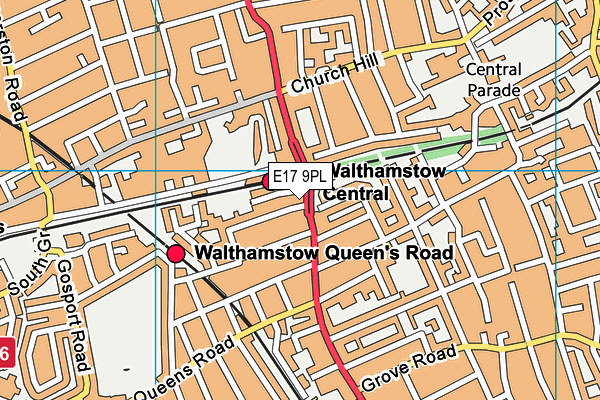 E17 9PL map - OS VectorMap District (Ordnance Survey) E17 9PL map - OS VectorMap District (Ordnance Survey)