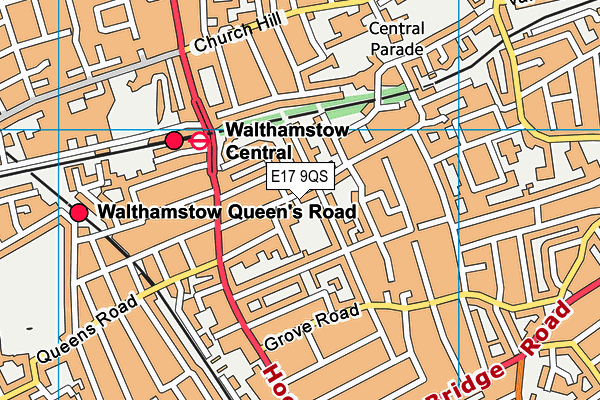 E17 9QS map - OS VectorMap District (Ordnance Survey) E17 9QS map - OS VectorMap District (Ordnance Survey)