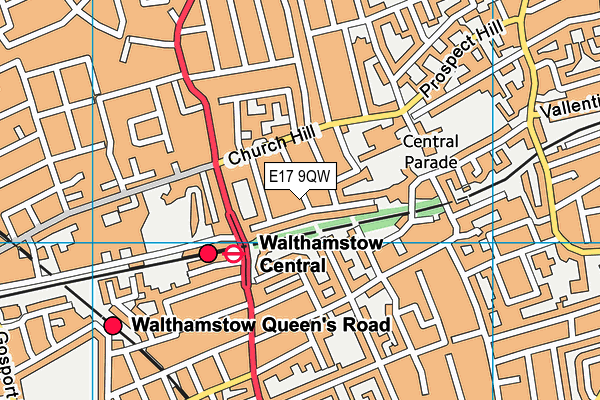 E17 9QW map - OS VectorMap District (Ordnance Survey) E17 9QW map - OS VectorMap District (Ordnance Survey)