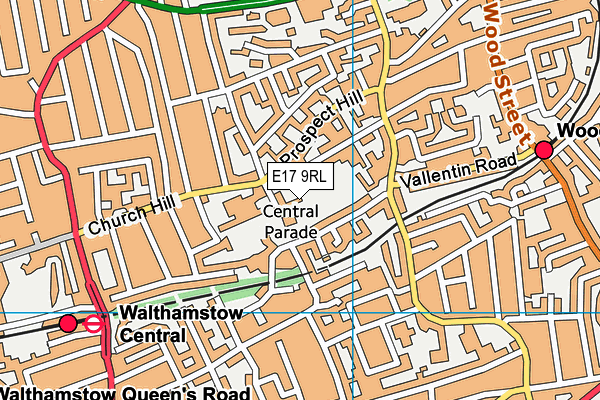 E17 9RL map - OS VectorMap District (Ordnance Survey) E17 9RL map - OS VectorMap District (Ordnance Survey)