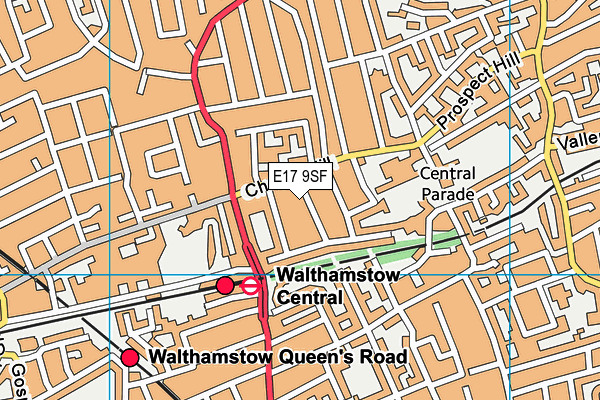 E17 9SF map - OS VectorMap District (Ordnance Survey) E17 9SF map - OS VectorMap District (Ordnance Survey)