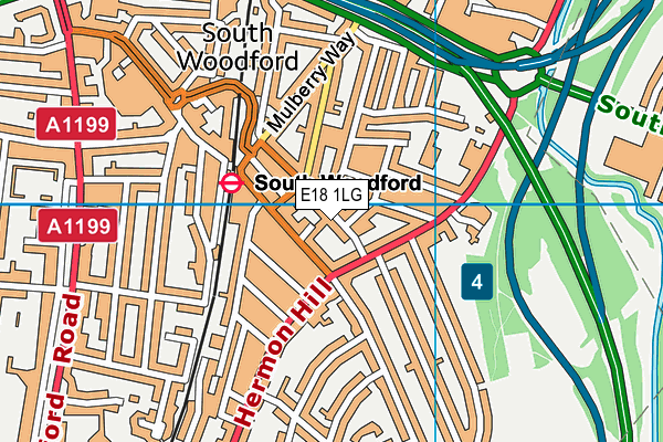 E18 1LG map - OS VectorMap District (Ordnance Survey) E18 1LG map - OS VectorMap District (Ordnance Survey)