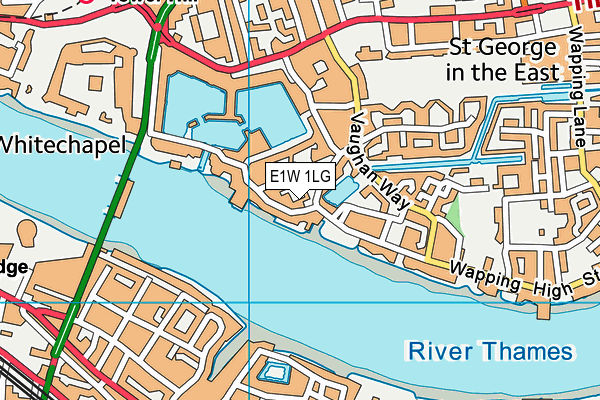 E1W 1LG map - OS VectorMap District (Ordnance Survey) E1W 1LG map - OS VectorMap District (Ordnance Survey)