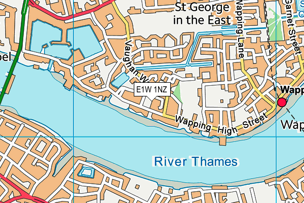 E1W 1NZ map - OS VectorMap District (Ordnance Survey) E1W 1NZ map - OS VectorMap District (Ordnance Survey)