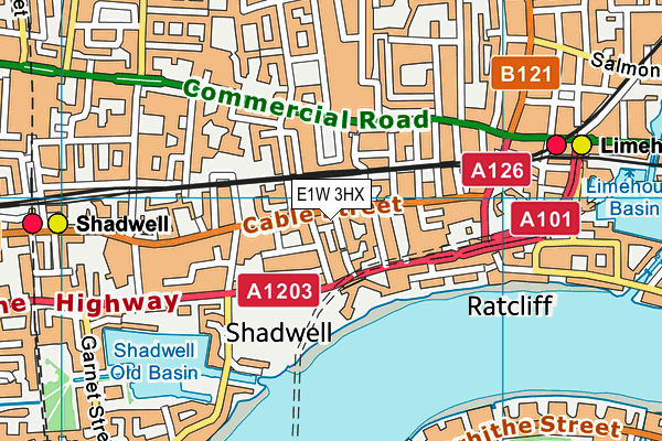 E1W 3HX map - OS VectorMap District (Ordnance Survey) E1W 3HX map - OS VectorMap District (Ordnance Survey)