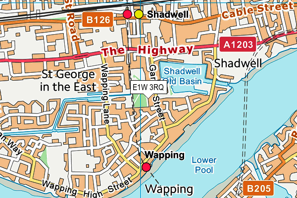 E1W 3RQ map - OS VectorMap District (Ordnance Survey) E1W 3RQ map - OS VectorMap District (Ordnance Survey)