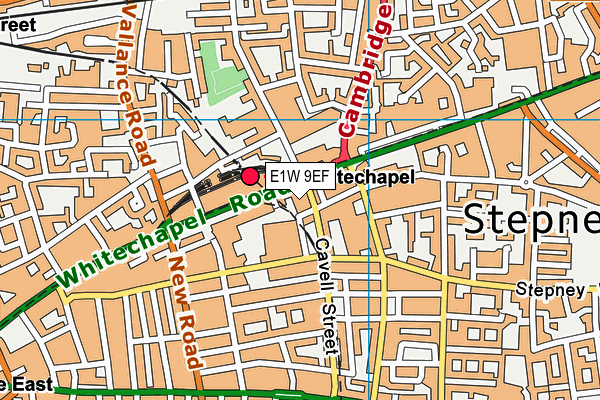 E1W 9EF map - OS VectorMap District (Ordnance Survey) E1W 9EF map - OS VectorMap District (Ordnance Survey)