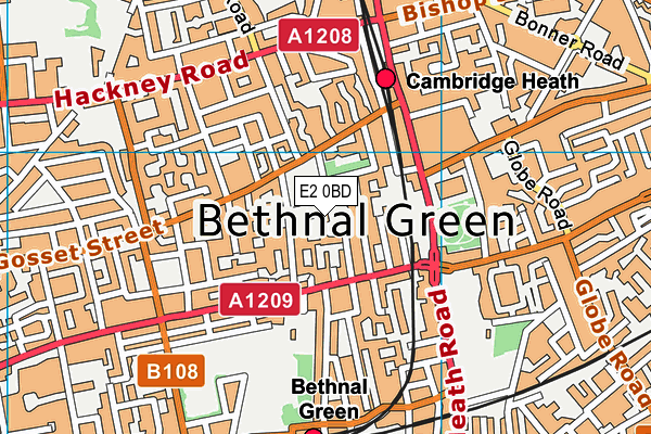 E2 0BD map - OS VectorMap District (Ordnance Survey) E2 0BD map - OS VectorMap District (Ordnance Survey)
