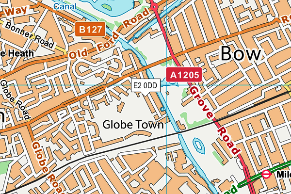 E2 0DD map - OS VectorMap District (Ordnance Survey) E2 0DD map - OS VectorMap District (Ordnance Survey)