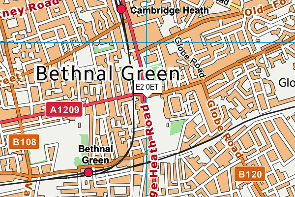 E2 0ET map - OS VectorMap District (Ordnance Survey) E2 0ET map - OS VectorMap District (Ordnance Survey)