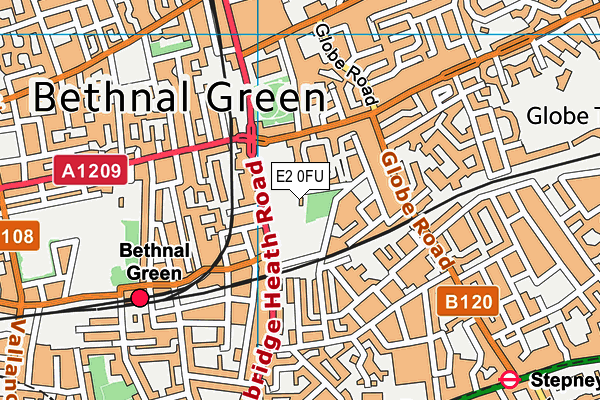 E2 0FU map - OS VectorMap District (Ordnance Survey) E2 0FU map - OS VectorMap District (Ordnance Survey)
