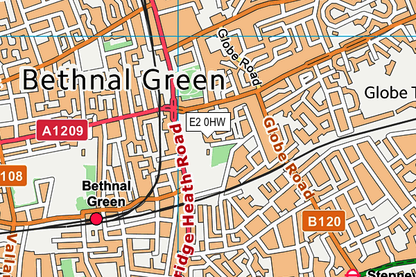 E2 0HW map - OS VectorMap District (Ordnance Survey) E2 0HW map - OS VectorMap District (Ordnance Survey)
