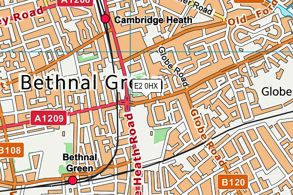 E2 0HX map - OS VectorMap District (Ordnance Survey) E2 0HX map - OS VectorMap District (Ordnance Survey)