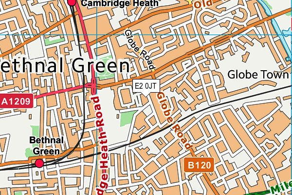 E2 0JT map - OS VectorMap District (Ordnance Survey) E2 0JT map - OS VectorMap District (Ordnance Survey)
