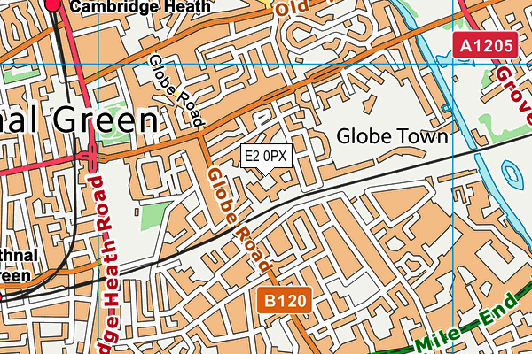 E2 0PX map - OS VectorMap District (Ordnance Survey) E2 0PX map - OS VectorMap District (Ordnance Survey)
