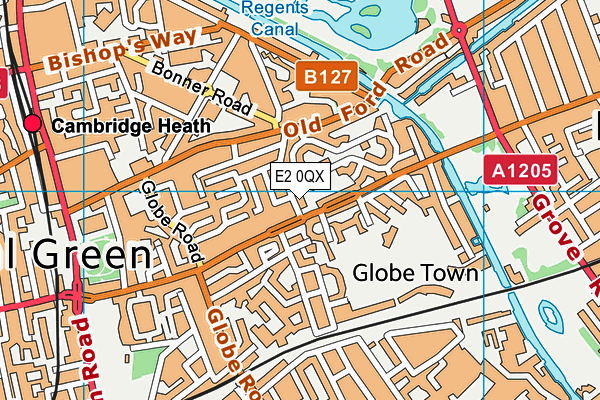 E2 0QX map - OS VectorMap District (Ordnance Survey) E2 0QX map - OS VectorMap District (Ordnance Survey)