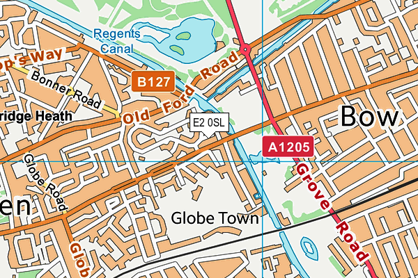 E2 0SL map - OS VectorMap District (Ordnance Survey)