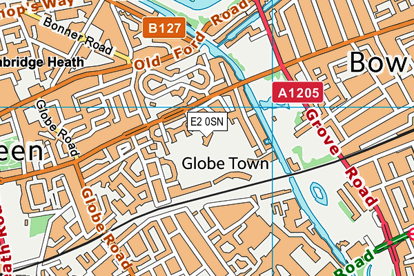 E2 0SN map - OS VectorMap District (Ordnance Survey) E2 0SN map - OS VectorMap District (Ordnance Survey)