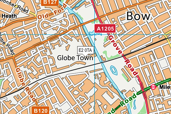 E2 0TA map - OS VectorMap District (Ordnance Survey)