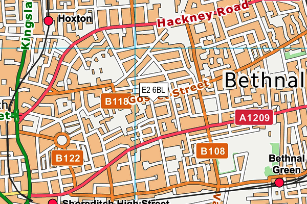 E2 6BL map - OS VectorMap District (Ordnance Survey) E2 6BL map - OS VectorMap District (Ordnance Survey)